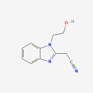 1H-Benzimidazole-2-acetonitrile, 1-(2-hydroxyethyl)-