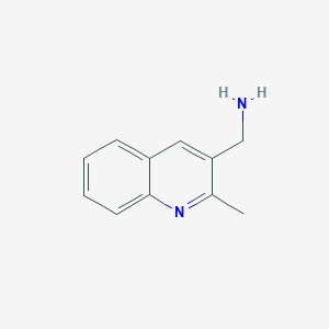 molecular formula C11H12N2 B3362176 3-Aminomethylquinaldine CAS No. 959098-95-4
