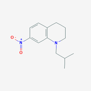 molecular formula C13H18N2O2 B3362178 1-Isobutyl-7-nitro-1,2,3,4-tetrahydroquinoline CAS No. 959235-79-1