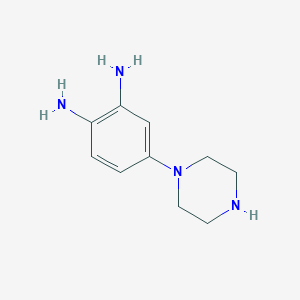 molecular formula C10H16N4 B3362214 4-(Piperazin-1-yl)benzene-1,2-diamine CAS No. 96103-60-5