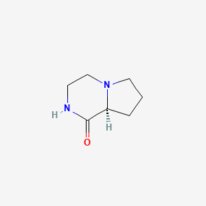 molecular formula C7H12N2O B3362223 (S)-Hexahydro-pyrrolo[1,2-A]pyrazin-1-one CAS No. 96145-91-4