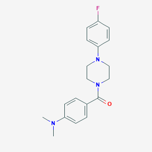 molecular formula C19H22FN3O B336224 4-(Dimethylamino)phenyl 4-(4-fluorophenyl)piperazinyl ketone CAS No. 5666-42-2
