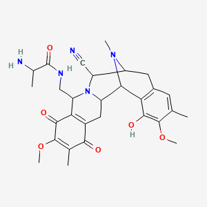 molecular formula C29H35N5O6 B3362281 Cyanosafracin B CAS No. 96996-50-8