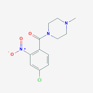 molecular formula C12H14ClN3O3 B336229 1-(4-Chloro-2-nitrobenzoyl)-4-methylpiperazine 