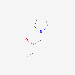 molecular formula C8H15NO B3362295 1-(1-Pyrrolidinyl)-2-butanone CAS No. 97073-14-8