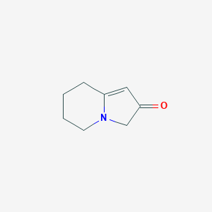 molecular formula C8H11NO B3362307 5,6,7,8-Tetrahydro-2(3H)-indolizinone CAS No. 97202-63-6