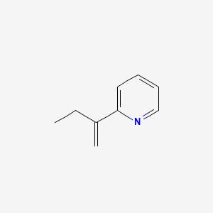 molecular formula C9H11N B3362314 2-(1-Methylenepropyl)pyridine CAS No. 97259-61-5