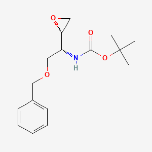 molecular formula C16H23NO4 B3362329 tert-Butyl ((R)-2-(benzyloxy)-1-((S)-oxiran-2-yl)ethyl)carbamate CAS No. 97321-97-6
