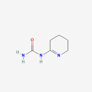molecular formula C6H11N3O B3362333 Urea, (3,4,5,6-tetrahydro-2-pyridinyl)- CAS No. 97482-12-7
