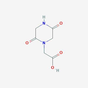 molecular formula C6H8N2O4 B3362374 (2,5-Dioxopiperazin-1-YL)acetic acid CAS No. 98135-15-0