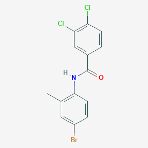 molecular formula C14H10BrCl2NO B336239 N-(4-bromo-2-methylphenyl)-3,4-dichlorobenzamide 