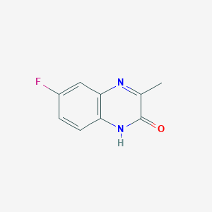 molecular formula C9H7FN2O B3362393 6-Fluoro-3-methylquinoxalin-2(1H)-one CAS No. 98416-68-3