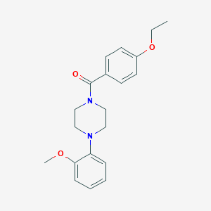 molecular formula C20H24N2O3 B336240 1-(4-Ethoxybenzoyl)-4-(2-methoxyphenyl)piperazine 