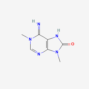 6-Imino-1,9-dimethyl-8-oxopurine