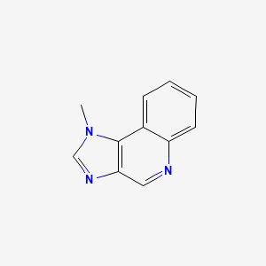 molecular formula C11H9N3 B3362419 1H-Imidazo[4,5-c]quinoline, 1-methyl- CAS No. 99010-39-6