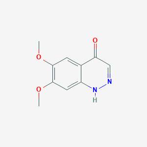 molecular formula C10H10N2O3 B3362434 6,7-二甲氧基噌啉-4-醇 CAS No. 99072-22-7