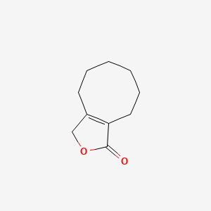 molecular formula C10H14O2 B3362441 4,5,6,7,8,9-hexahydrocycloocta[c]furan-1(3H)-one CAS No. 99172-53-9