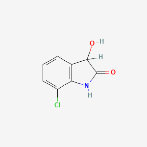 molecular formula C8H6ClNO2 B3362451 1,3-Dihydro-7-chloro-3-hydroxy-2H-indol-2-one CAS No. 99304-29-7