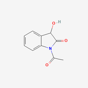 molecular formula C10H9NO3 B3362452 1,3-Dihydro-1-acetyl-3-hydroxy-2H-indol-2-one CAS No. 99304-30-0
