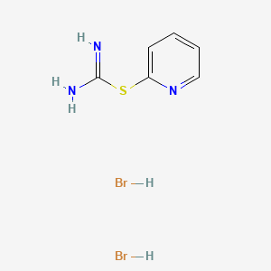 molecular formula C6H9Br2N3S B3362465 Pseudourea, 2-(2-pyridyl)-2-thio-, dihydrobromide CAS No. 99420-73-2
