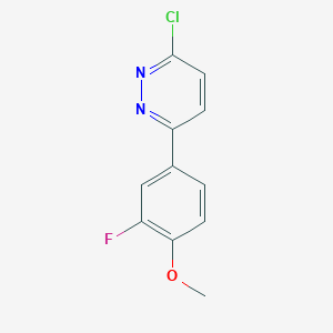 B3362470 3-Chloro-6-(3-fluoro-4-methoxyphenyl)pyridazine CAS No. 99452-78-5