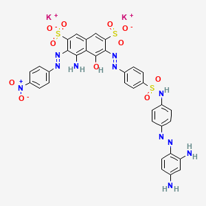 molecular formula C34H25K2N11O11S3 B3362476 C.I. Acid Black 210 CAS No. 85223-29-6