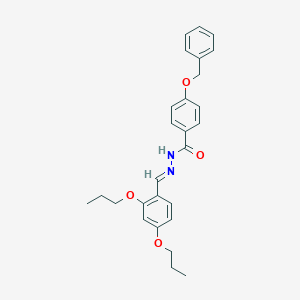 molecular formula C27H30N2O4 B336248 4-(benzyloxy)-N'-(2,4-dipropoxybenzylidene)benzohydrazide 