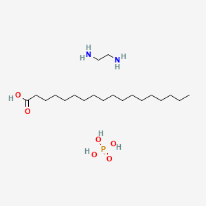 molecular formula C20H47N2O6P B3362499 Ethane-1,2-diamine;octadecanoic acid;phosphoric acid CAS No. 100021-84-9