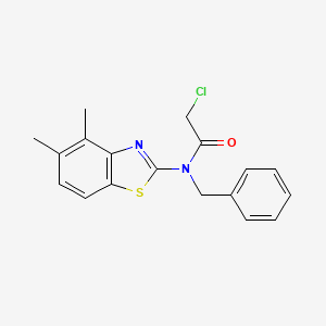 N-benzyl-2-chloro-N-(4,5-dimethyl-1,3-benzothiazol-2-yl)acetamide