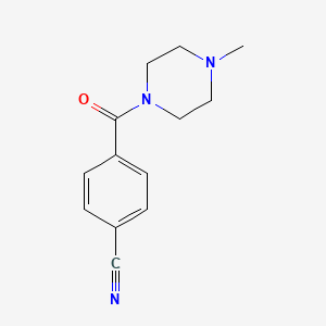 molecular formula C13H15N3O B3362564 4-(4-Methylpiperazine-1-carbonyl)benzonitrile CAS No. 1000932-49-9