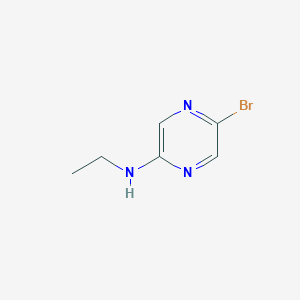 molecular formula C6H8BrN3 B3362596 (5-Bromo-pyrazin-2-yl)-ethyl-amine CAS No. 1001050-18-5