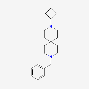 molecular formula C20H30N2 B3362600 3-Benzyl-9-cyclobutyl-3,9-diazaspiro[5.5]undecane CAS No. 1001054-49-4