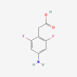 molecular formula C8H7F2NO2 B3362614 2-(4-Amino-2,6-difluorophenyl)acetic acid CAS No. 1001755-64-1