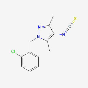 molecular formula C13H12ClN3S B3362640 1-(2-Chloro-benzyl)-4-isothiocyanato-3,5-dimethyl-1H-pyrazole CAS No. 1004193-62-7