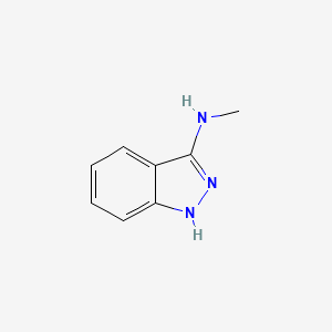 molecular formula C8H9N3 B3362669 (1H-Indazol-3-yl)-methyl-amine CAS No. 1006-28-6