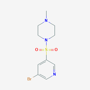 molecular formula C10H14BrN3O2S B3362732 1-(5-Bromopyridin-3-ylsulfonyl)-4-methylpiperazine CAS No. 1007212-08-9