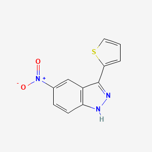 5-Nitro-3-(thiophen-2-yl)-1h-indazole