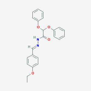 molecular formula C23H22N2O4 B336276 N'-(4-ethoxybenzylidene)-2,2-diphenoxyacetohydrazide 