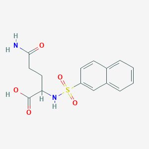 4-Carbamoyl-2-(naphthalene-2-sulfonamido)butanoic acid