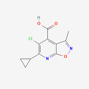 5-Chloro-6-cyclopropyl-3-methylisoxazolo[5,4-b]pyridine-4-carboxylic acid