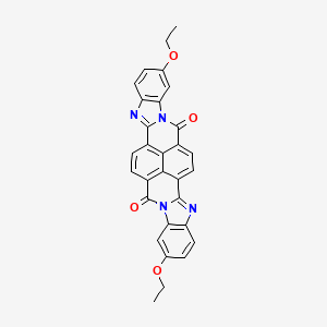 molecular formula C30H20N4O4 B3362796 2,11-Diethoxybisbenzimidazo(2,1-b:2',1'-i)benzo(lmn)(3,8)phenanthroline-8,17-dione CAS No. 10114-60-0