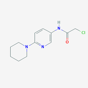 molecular formula C12H16ClN3O B3362800 2-氯-N-[6-(哌啶-1-基)吡啶-3-基]乙酰胺 CAS No. 1011617-54-1