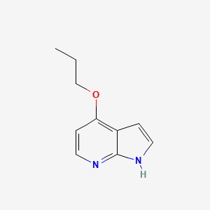 molecular formula C10H12N2O B3362801 4-Propoxy-1H-pyrrolo[2,3-b]pyridine CAS No. 1011711-58-2