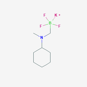 molecular formula C8H16BF3KN B3362808 Potassium N-cyclohexyl-N-methyl-aminomethyltrifluoroborate CAS No. 1015484-23-7