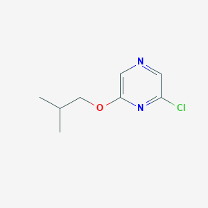 molecular formula C8H11ClN2O B3362833 2-Chloro-6-(2-methylpropoxy)pyrazine CAS No. 1016508-48-7