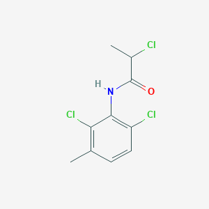 molecular formula C10H10Cl3NO B3362865 2-chloro-N-(2,6-dichloro-3-methylphenyl)propanamide CAS No. 1016535-74-2