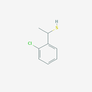 molecular formula C8H9ClS B3362908 1-(2-Chlorophenyl)ethane-1-thiol CAS No. 1016716-81-6