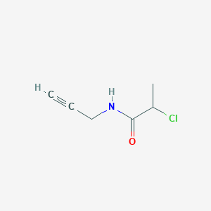 molecular formula C6H8ClNO B3362929 2-氯-N-(丙-2-炔-1-基)丙酰胺 CAS No. 1016727-29-9