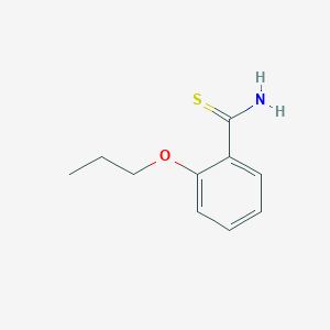 molecular formula C10H13NOS B3362940 2-Propoxybenzene-1-carbothioamide CAS No. 1016738-12-7