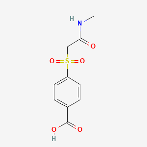 molecular formula C10H11NO5S B3362946 4-[(Methylcarbamoyl)methanesulfonyl]benzoic acid CAS No. 1016741-14-2